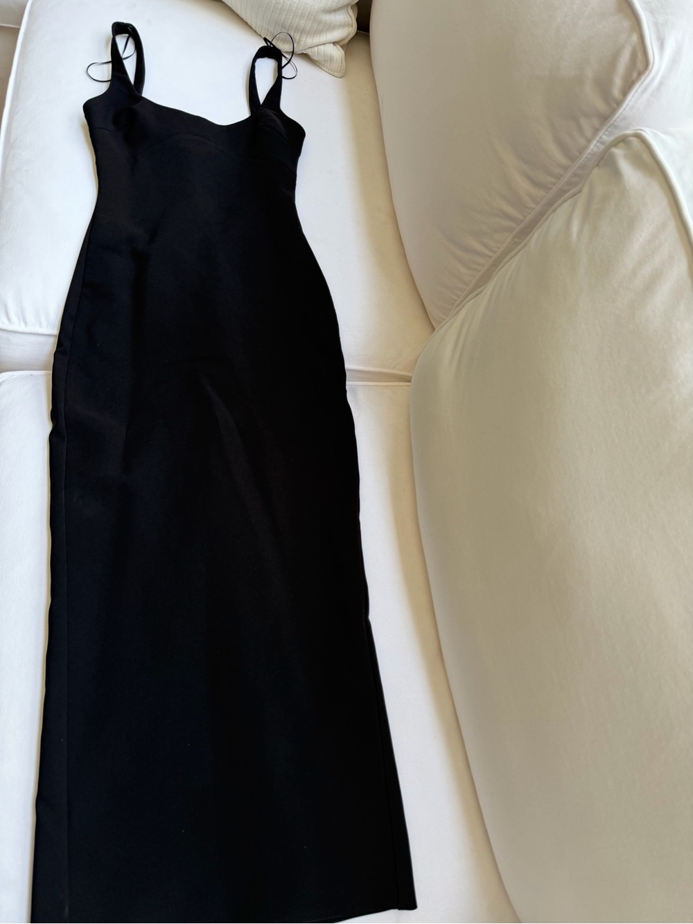 Zara Black Sleeveless Maxi Slip Dress